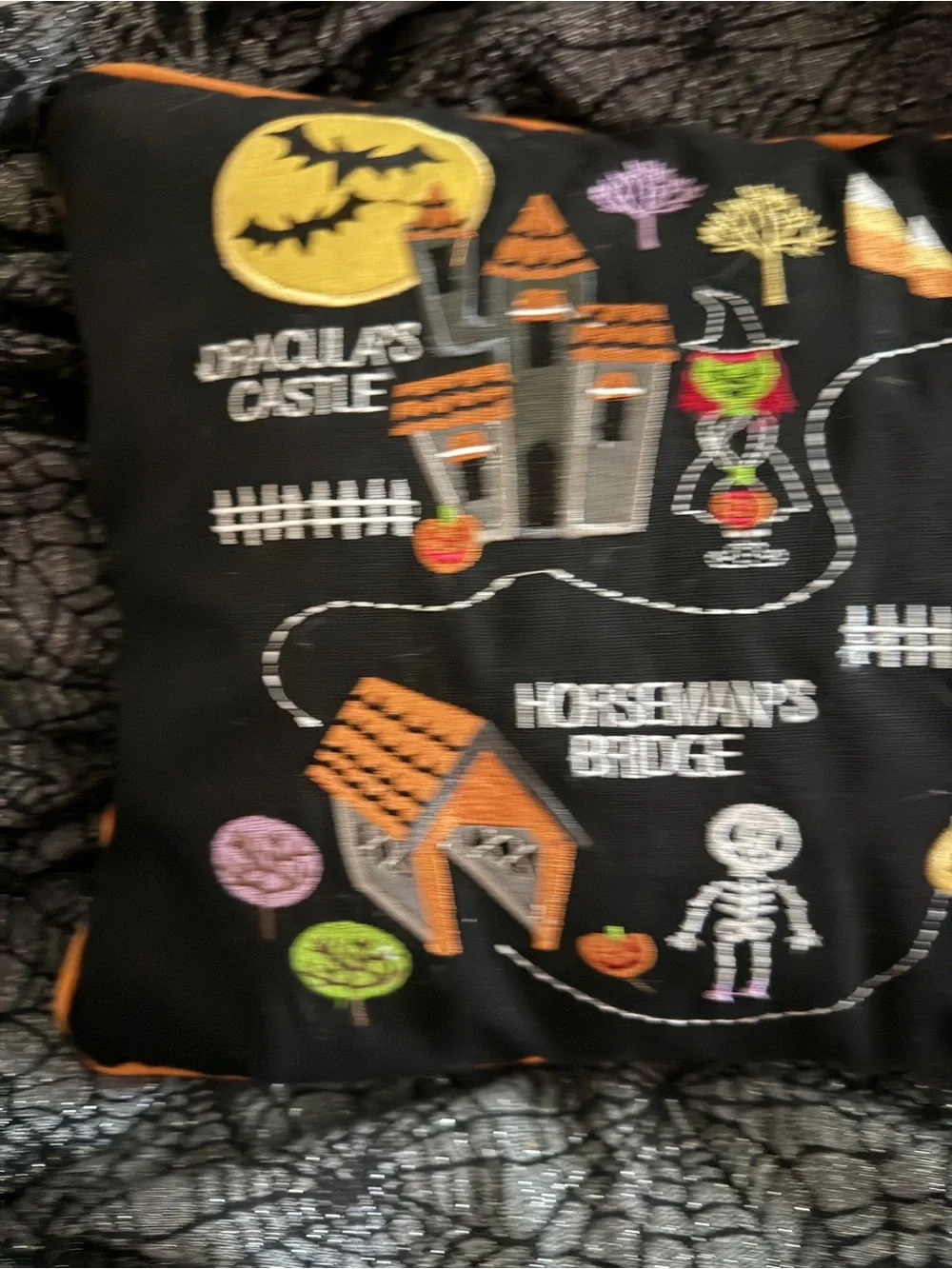 Isaac Mizrahi Halloween pillow new with tags